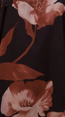 Carson Maxi Dress - Black/Wine Floral