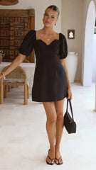 Ariel Bustier Mini Dress - Black