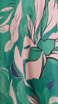 Kaethe Maxi Dress - Green/Pink