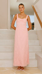 Gianna Maxi Dress - Pink Lace