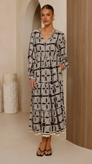 Lani Maxi Dress - Cortana Print