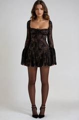 Anissa Vintage Lace Mini Dress