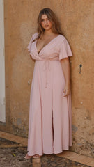Charlize Maxi Dress - Dusty Pink