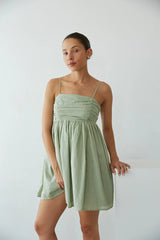 Molly Open Back Babydoll Mini Dress