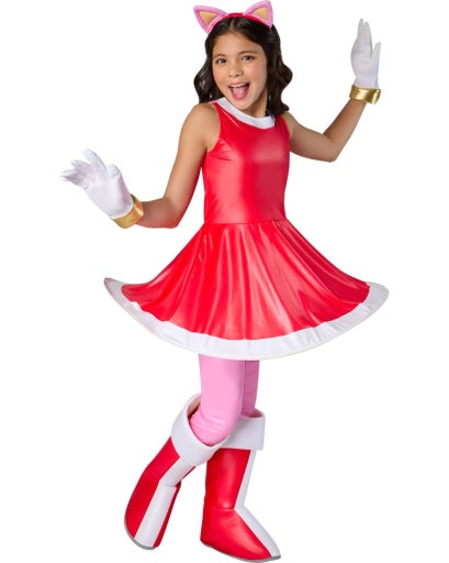 Girls Sonic the Hedgehog Deluxe Amy Rose Costume - Rubies Costumes & Accessories - HalloweenCostumes4U.com - Kids Costumes