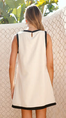 Amara Mini Dress - Oatmeal