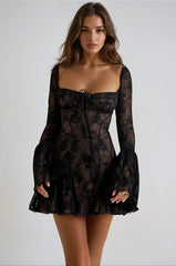 Anissa Vintage Lace Mini Dress