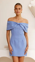Mia Mini Dress - Blue