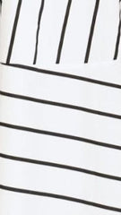 Kaethe Maxi Dress - White/Black Stripe