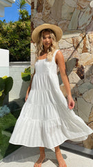 Liza Midi Dress - White