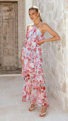 Soho Maxi Dress - Pink Floral