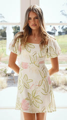 Anita Mini Dress - Primavera Print