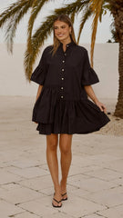 Viola Mini Dress - Black