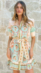 Paloma Mini Dress - Palm Spring
