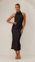 Rina Midi Dress - Black