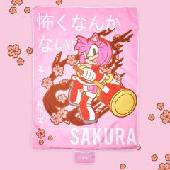 Couverture de pique-nique Sonic le Hérisson - Amy Rose Sakura