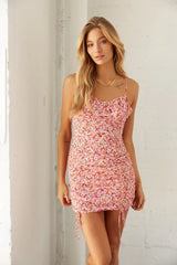 Heidi Floral Cinched Mini Dress