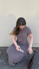 Valise Maxi Dress - Brown Marle