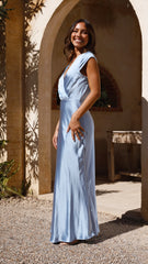 Selma Maxi Dress - Blue