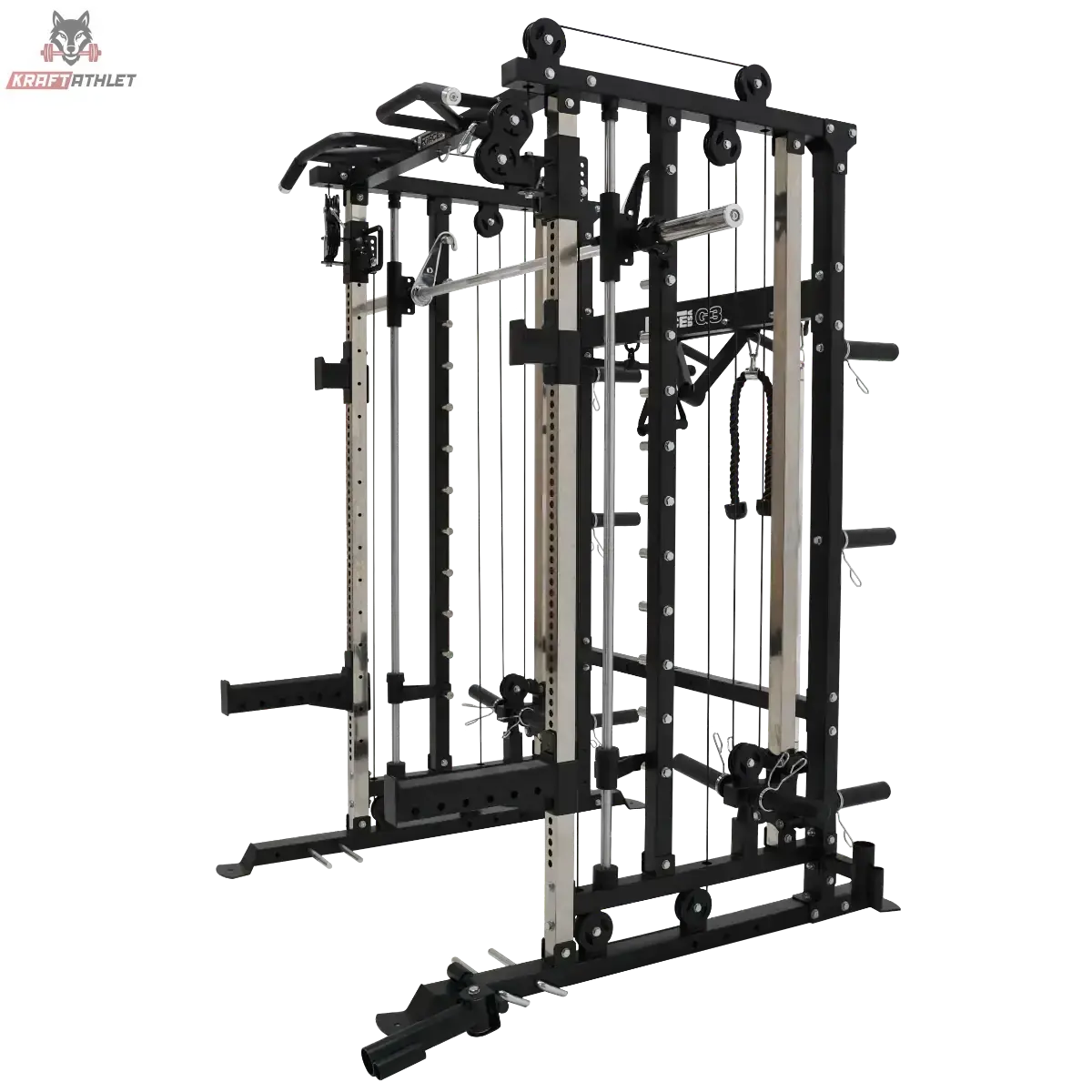 G3® V2 All-In-One Trainer: Multifunktionstrainer, Smith-Maschine, Double Pulley + Rack Force USA
