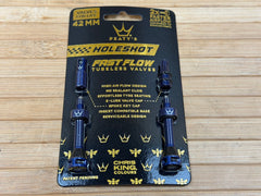 Peaty's Holeshot Fast Flow Tubeless Ventile 42mm navy blau