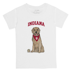 Indiana Hoosiers Golden Retriever Kid's Tee Shirt - Tiny Turnip