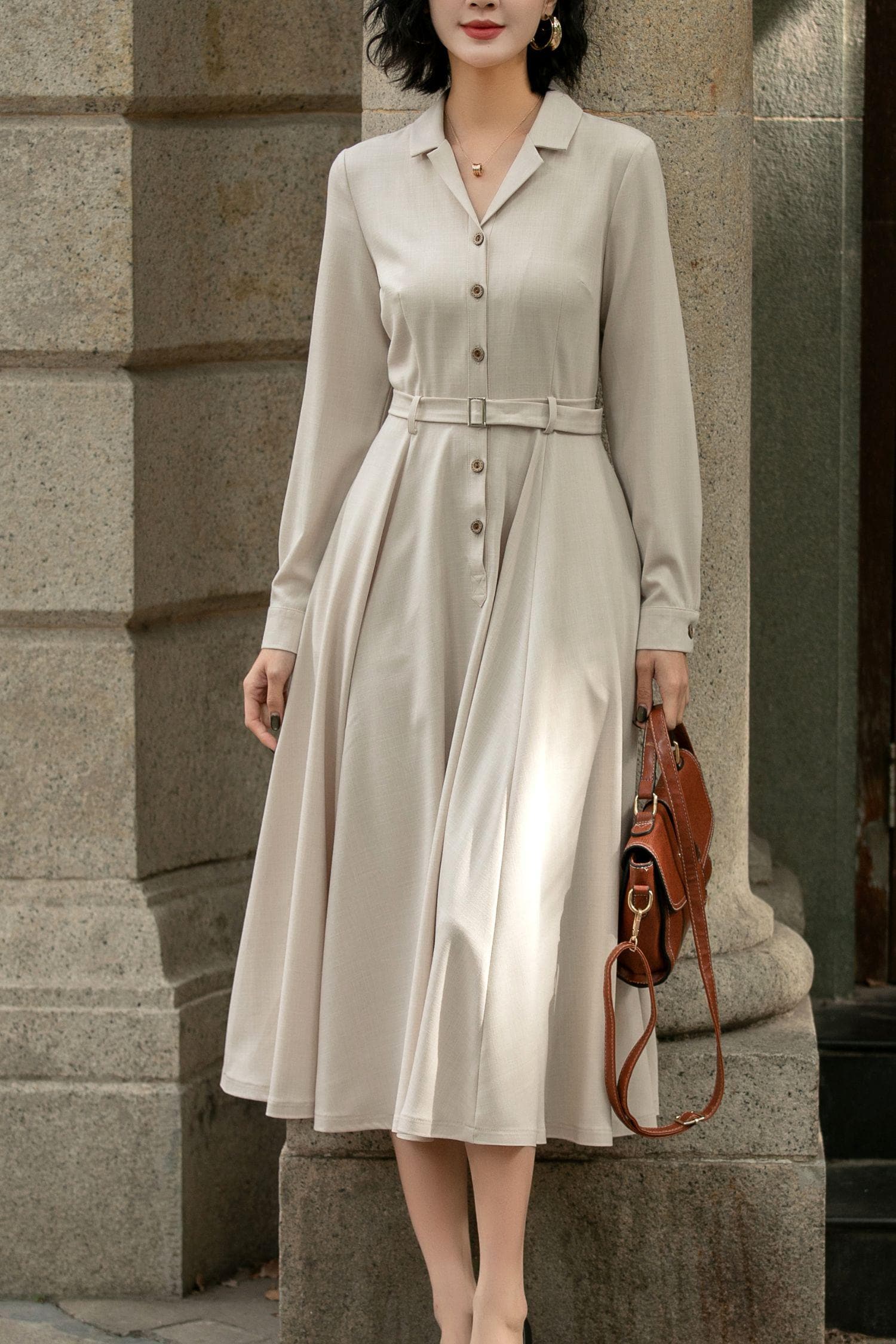 Linen Summer Midi Dress